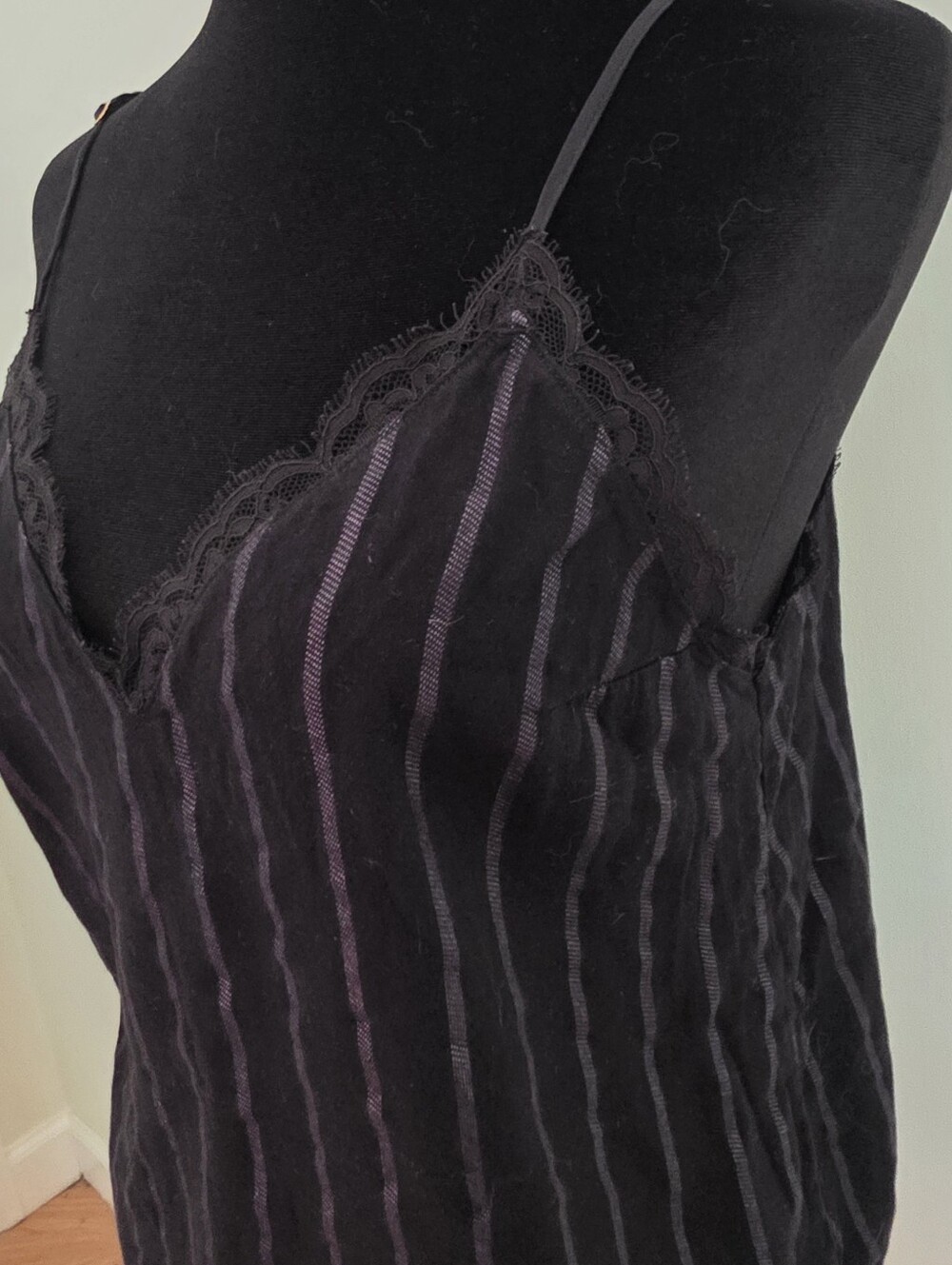 Victoria's Secret Black & Silver Striped Pajama Set Cami Top & Sleep Shorts - Picture 3 of 16